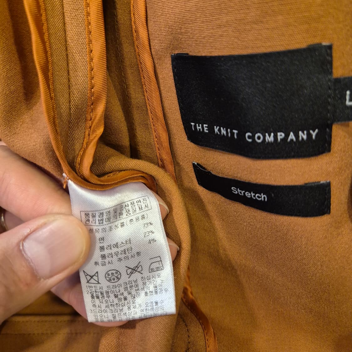 L~XL(착샷잇음) 진베이지 미니멀리즘 면자켓  상품이미지5