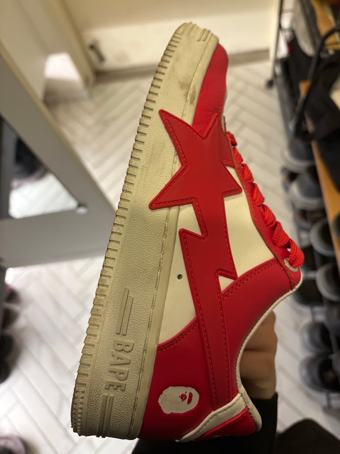 베이프스타 bape sta 레드 240 상품이미지4