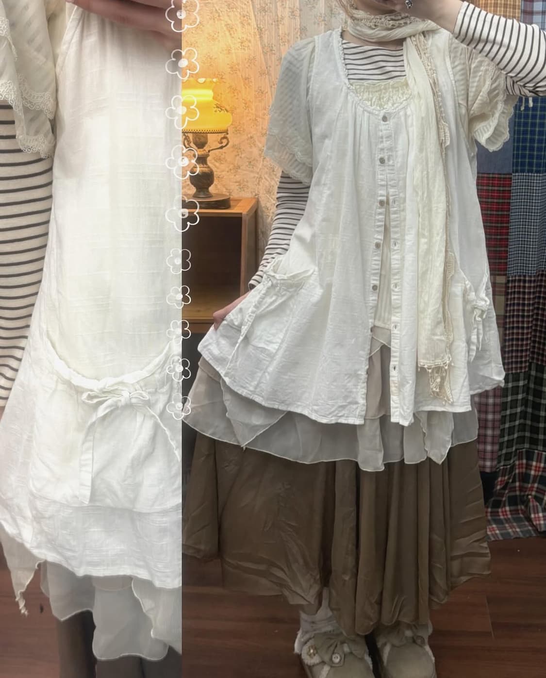 코네코야빈티지 민소매 바선생 원피스 마루빈티지모리노가토카모메산장스즈코 상품이미지1