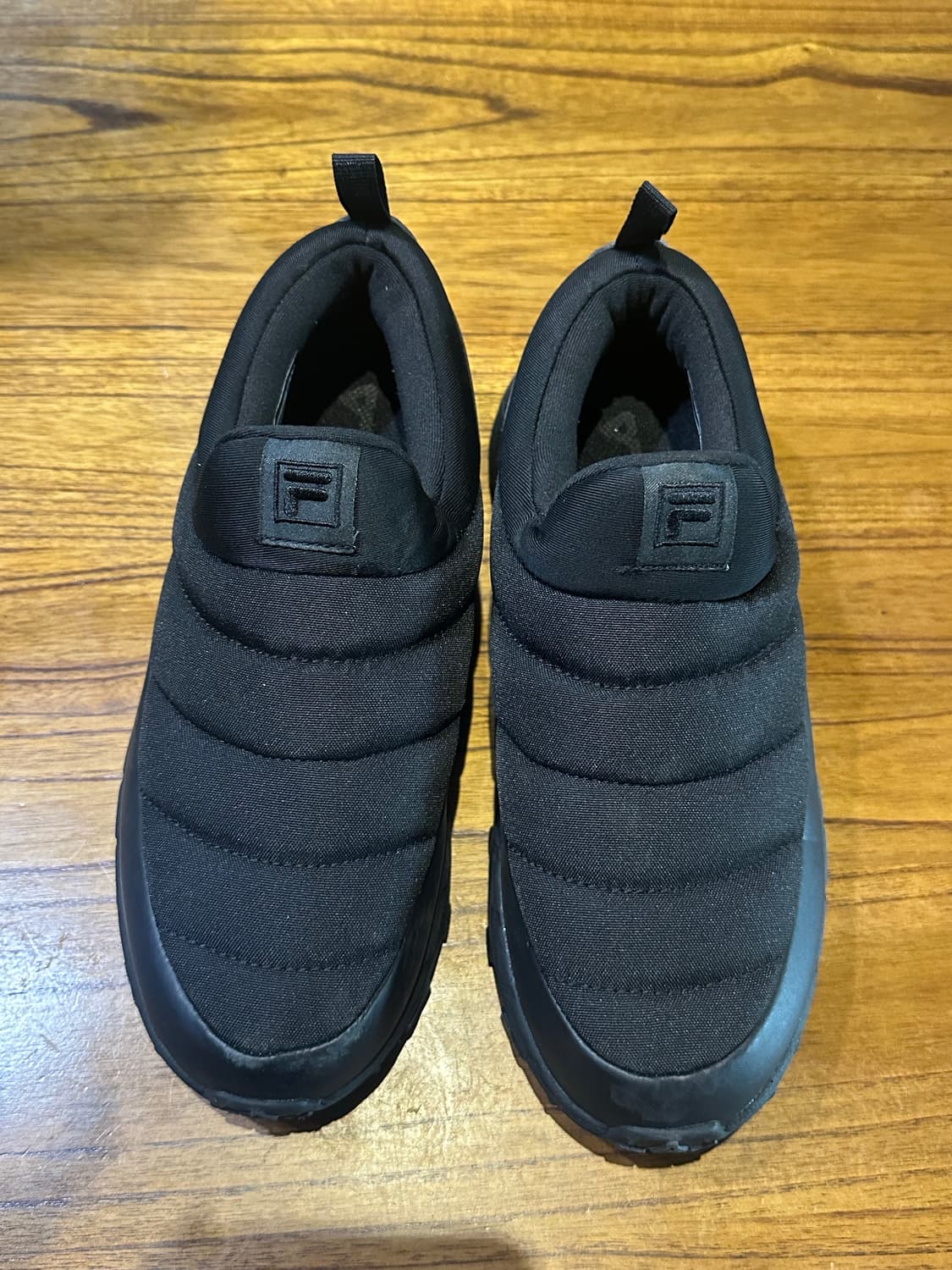 휠라 패딩 슬립온 245mm 블랙 상품이미지3