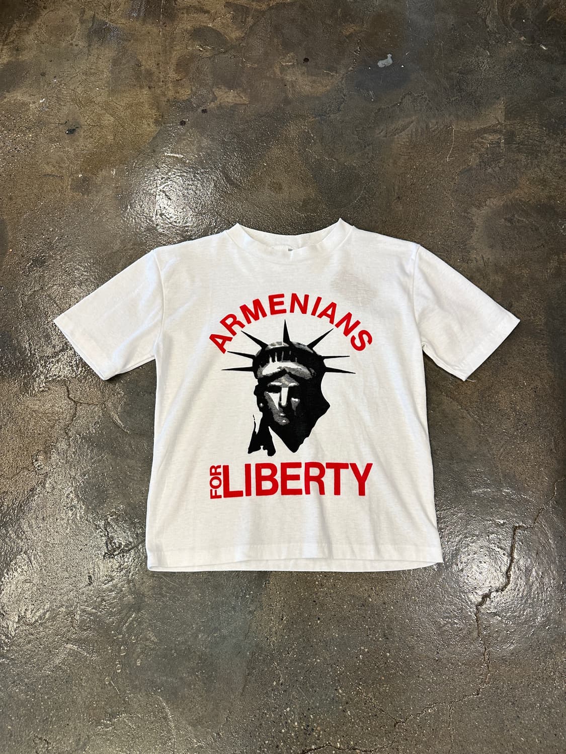 90s Made in USA 싱글스티치 크롭 반팔티 S 상품이미지1