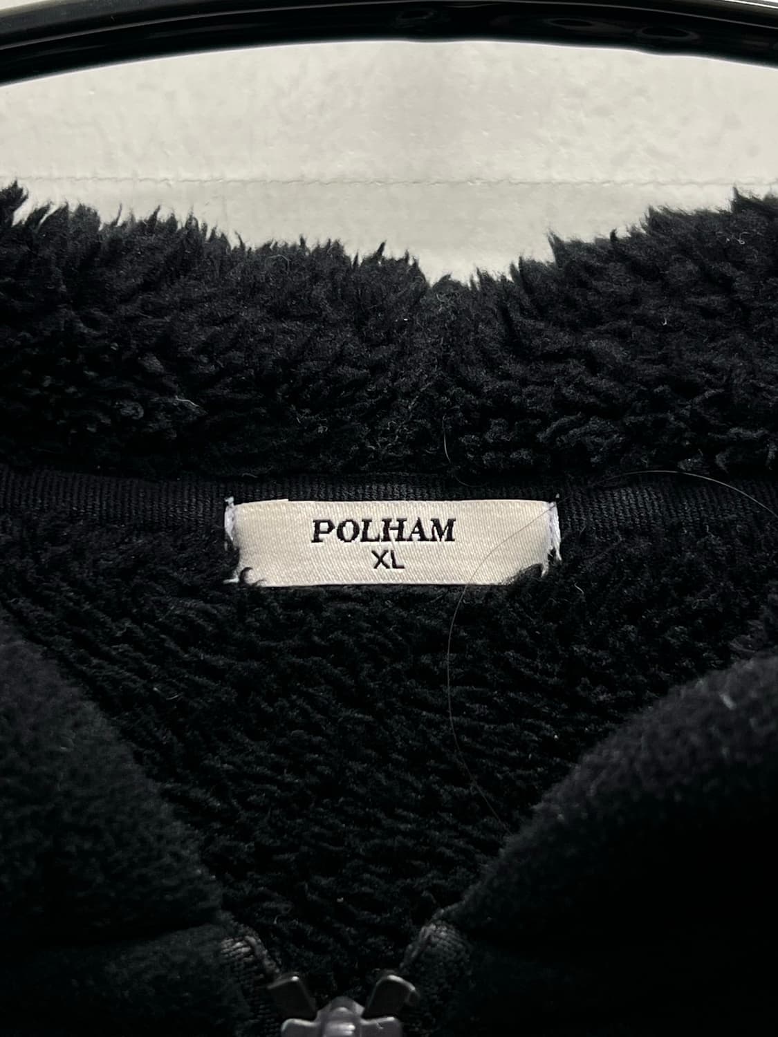 (XL) 폴햄 보아 플리스 후드집업 블랙 상품이미지4