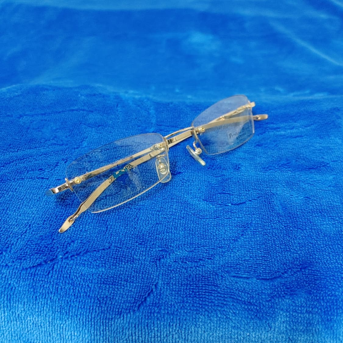 Private Brand 유니크 금장 무테 빈티지안경 상품이미지5