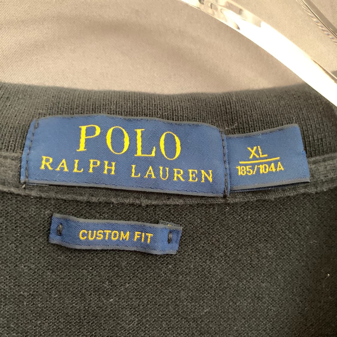 XL 폴로랄프로렌 커스텀핏 블랙 PK 반팔 카라티 상품이미지4