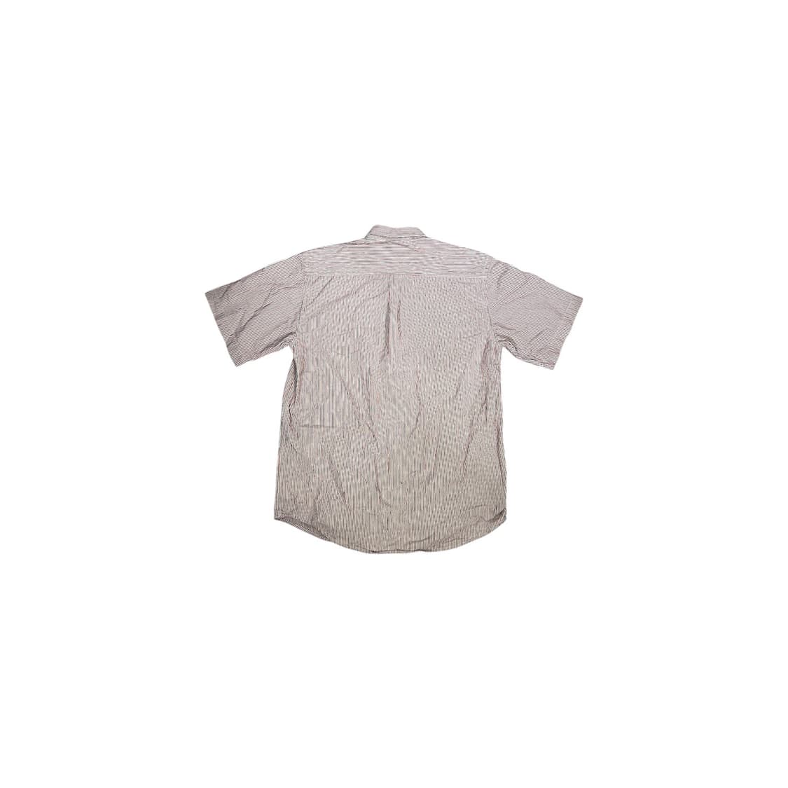 랄프 로렌 레드 스트라이프 오버핏 카라 반팔 셔츠 L 상품이미지6