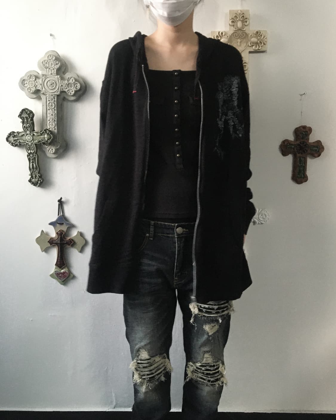 Oriental point hood zip up 상품이미지7