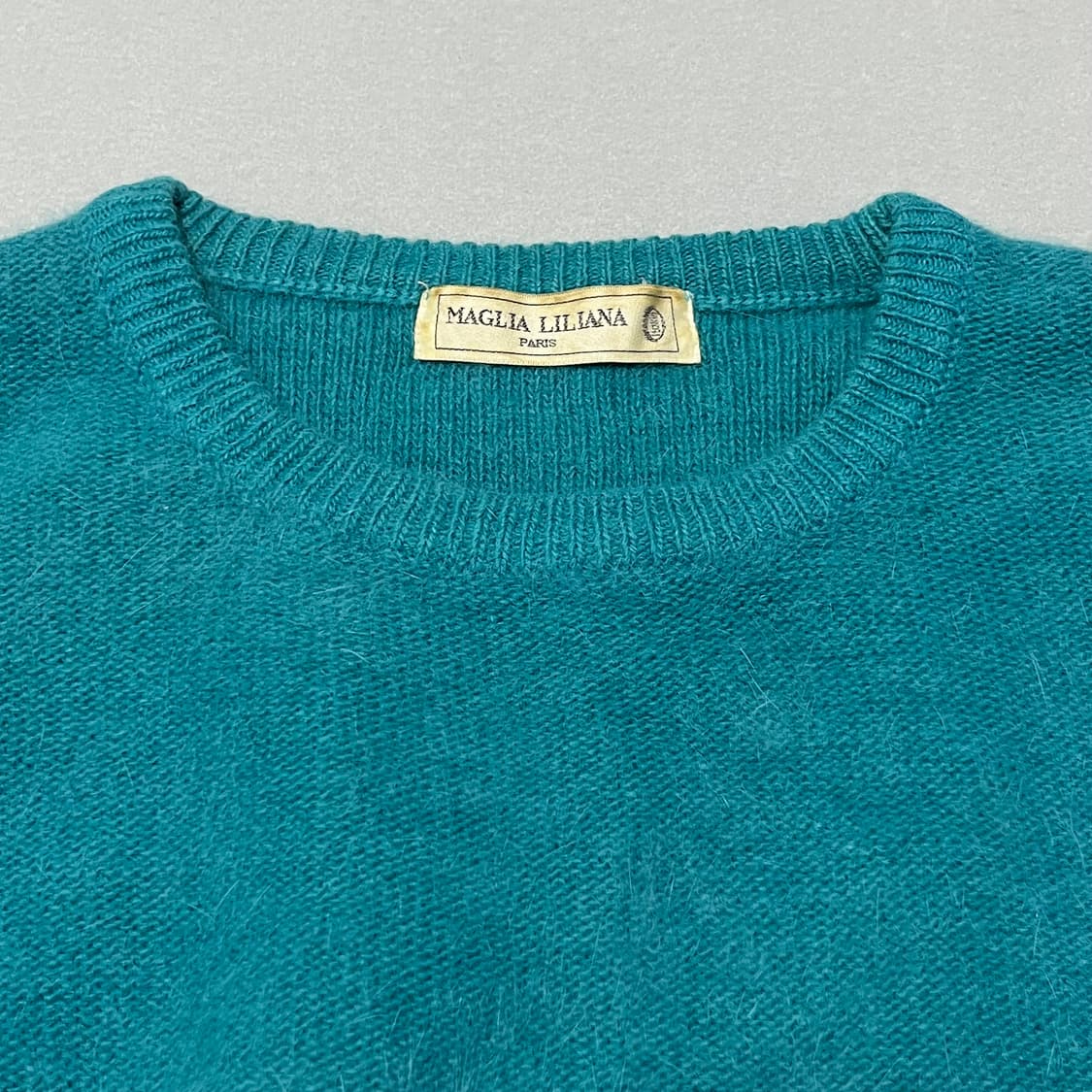 청록색 울 캐시미어 니트 상품이미지2