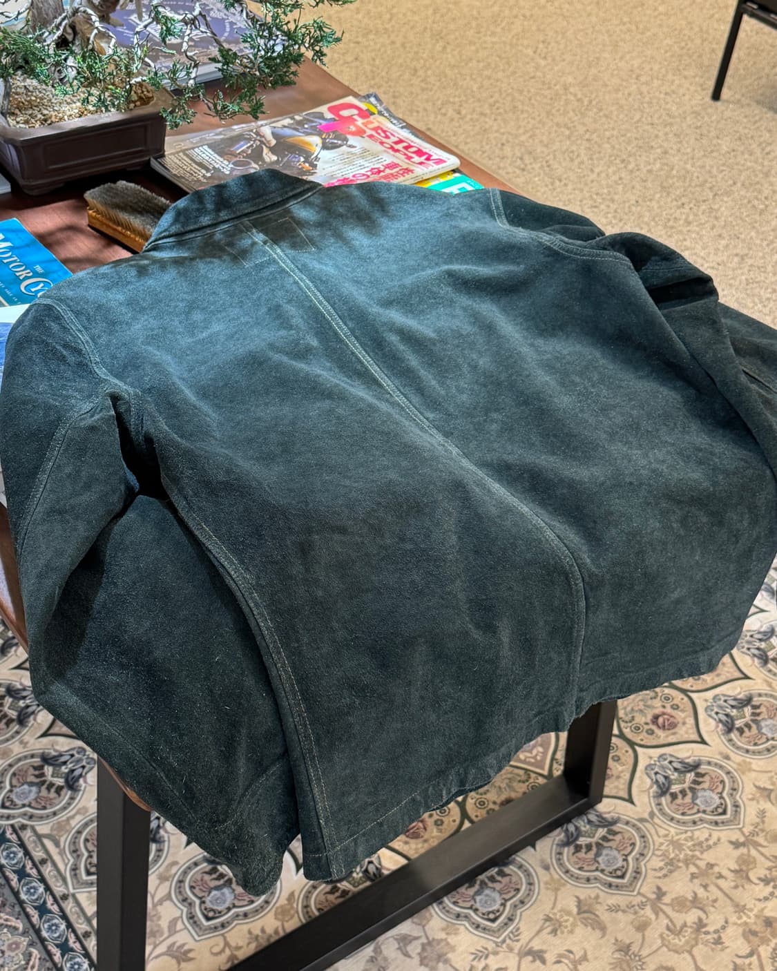 RRL 인디고 레더 워크 자켓 상품이미지5