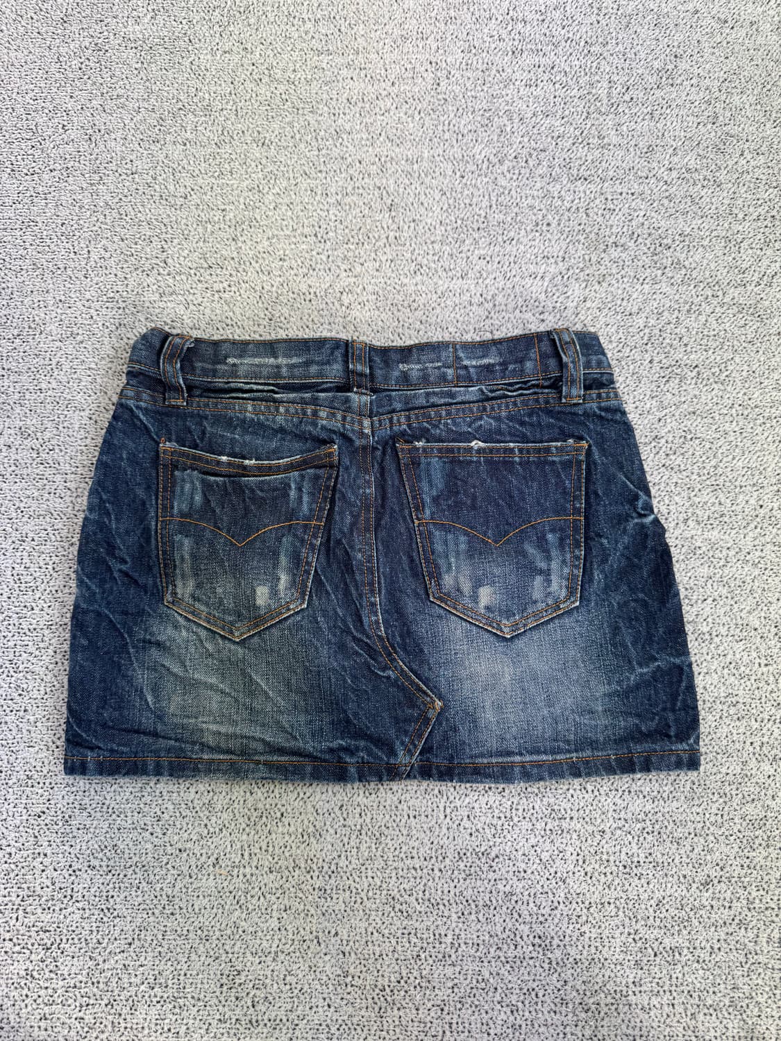 그런지 데님 미니 스커트 상품이미지5