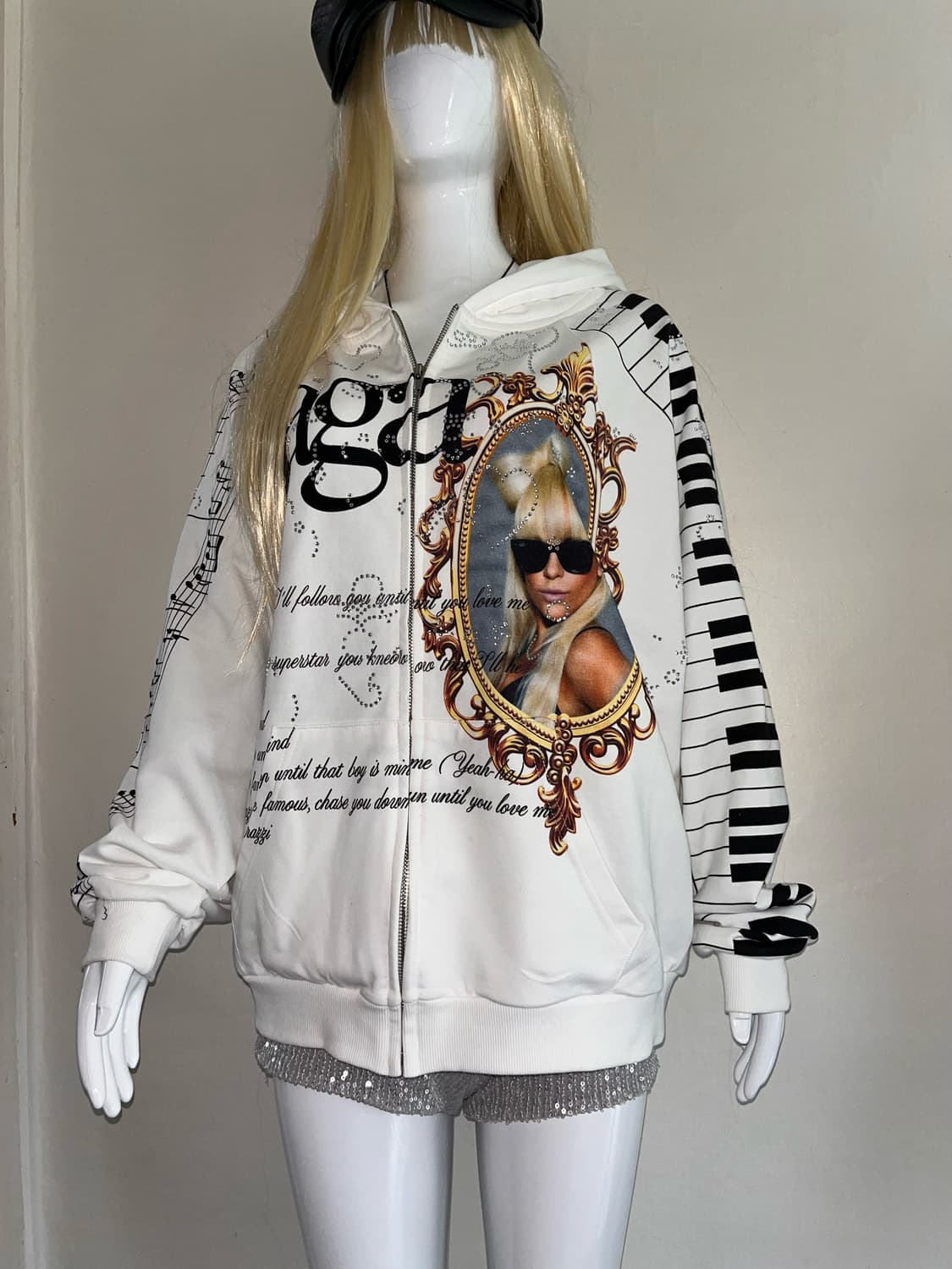 Praying Gaga Piano hoodie 프레잉 가가 후드집업 m 상품이미지4