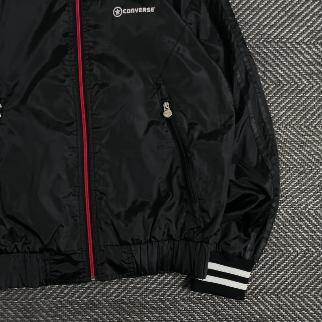 00s 컨버스 올드스쿨 블랙 우븐 트랙자켓y 2997 상품이미지3