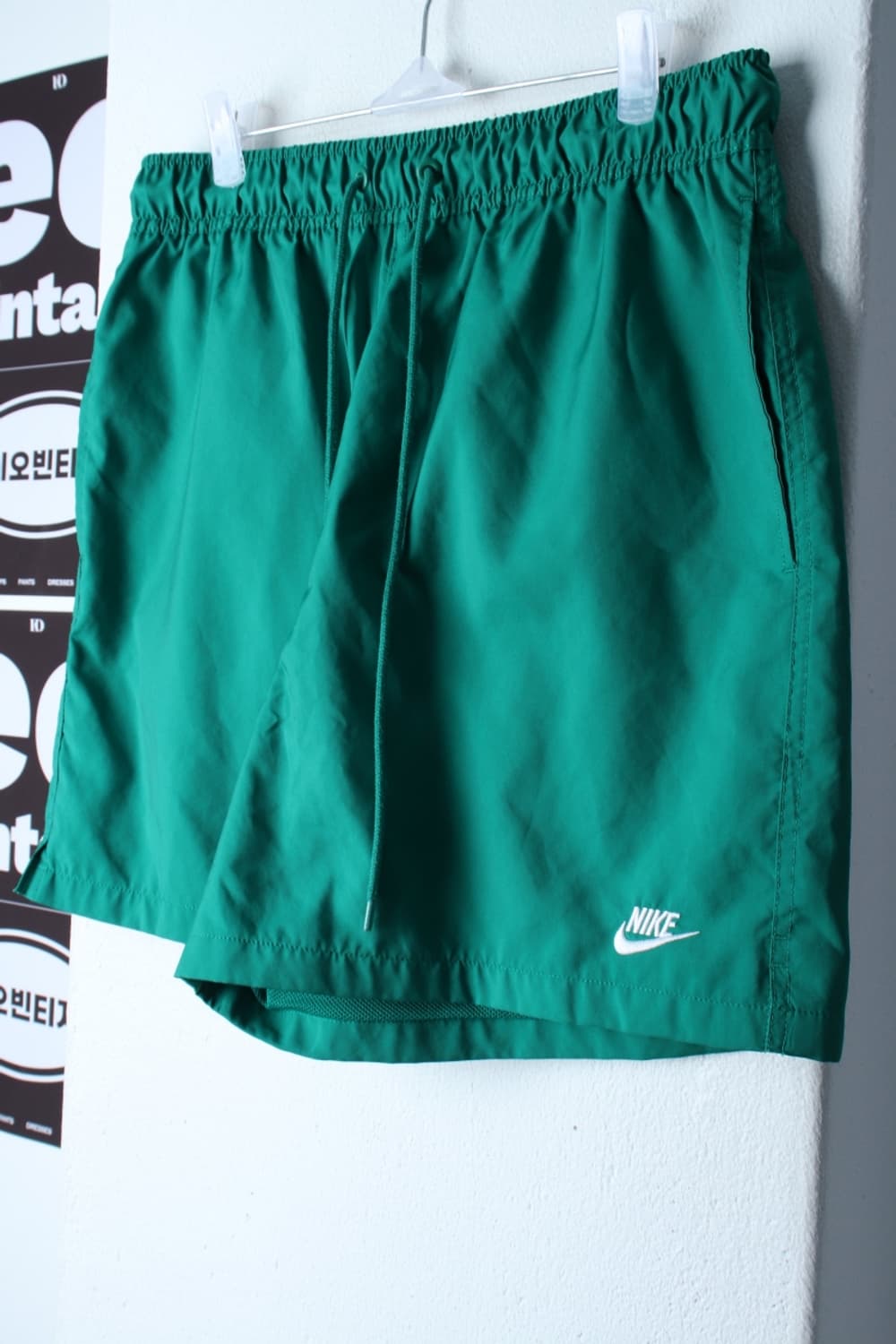 (L-XL) 나이키 반바지 팬츠 밴딩 그린 우븐 스윔-P10127 상품이미지1