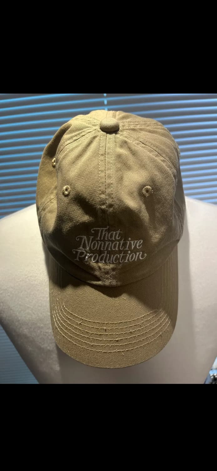 논네이티브 레터링 베이지 캡 상품이미지2