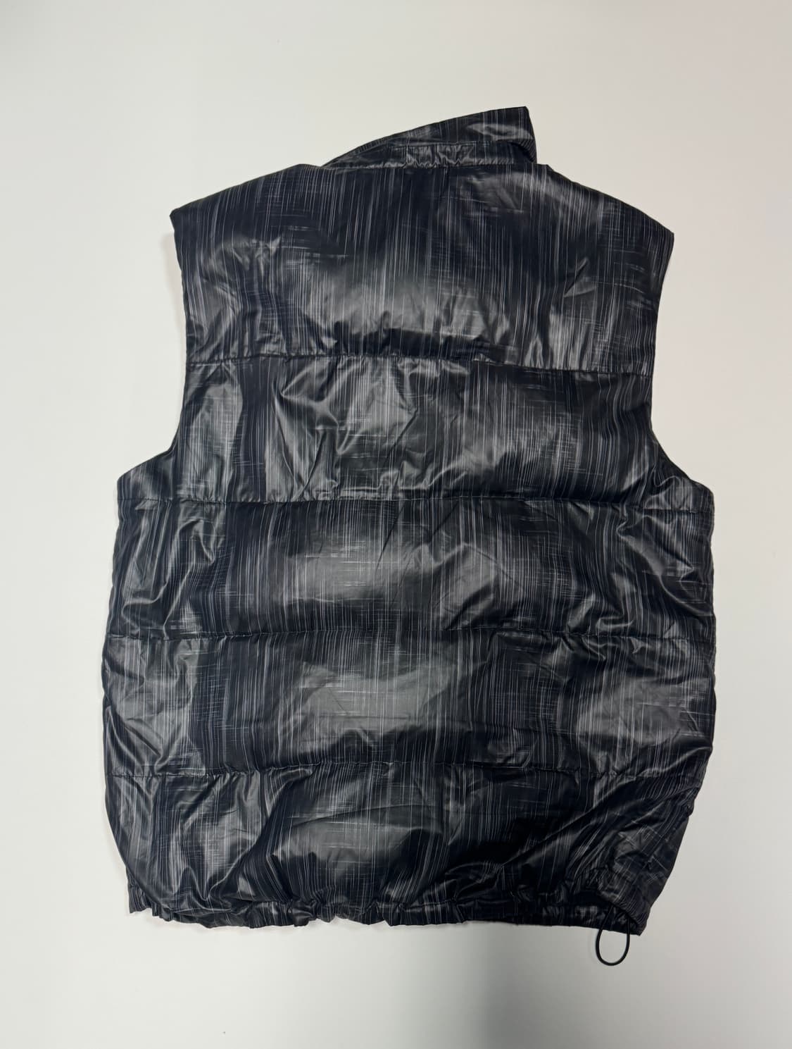 아디다스 블랙 프린팅 덕 다운 패딩 조끼 XL 상품이미지2