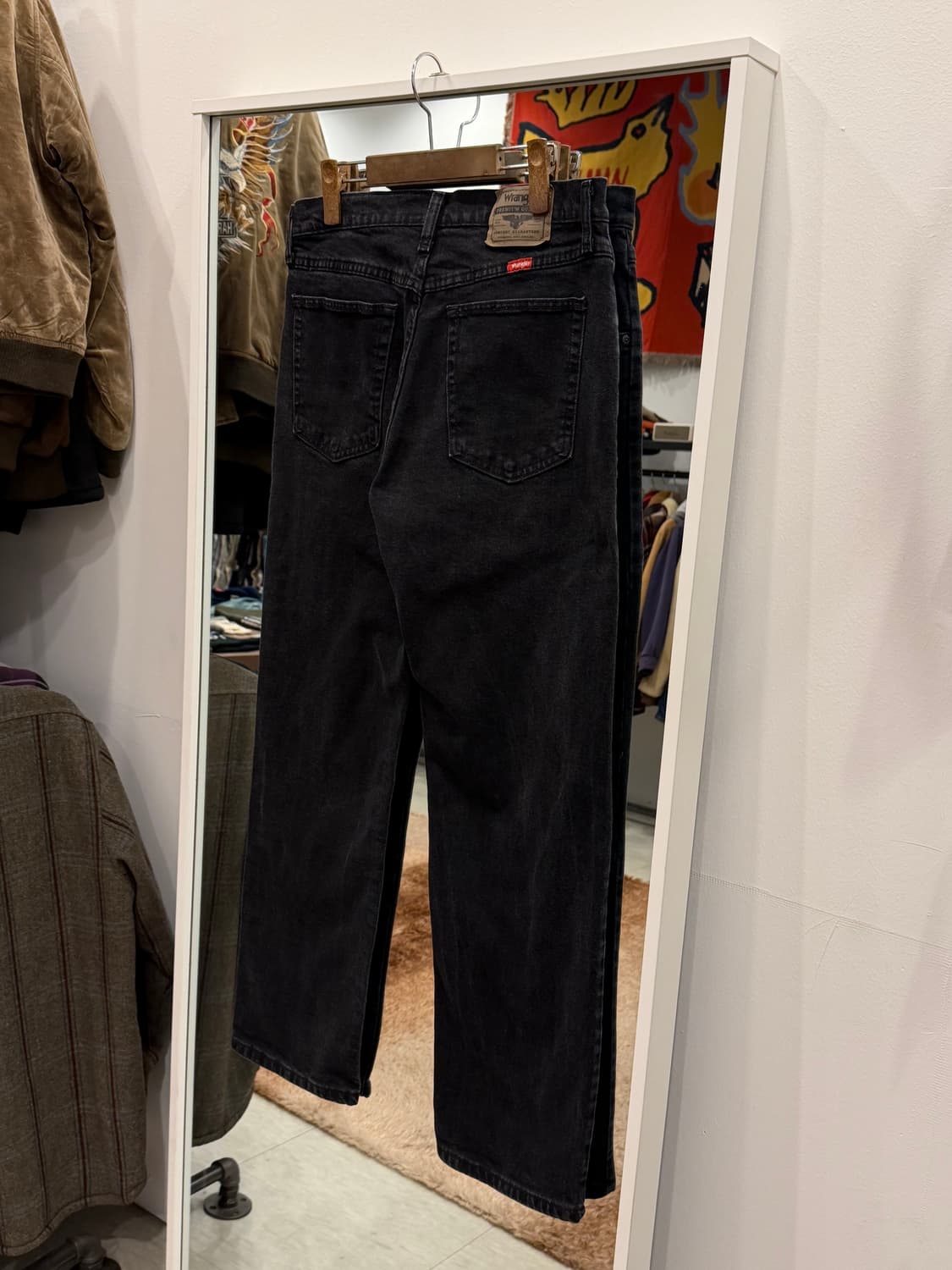 Wrangler 랭글러 흑청 데님 팬츠 (32inch) 상품이미지5
