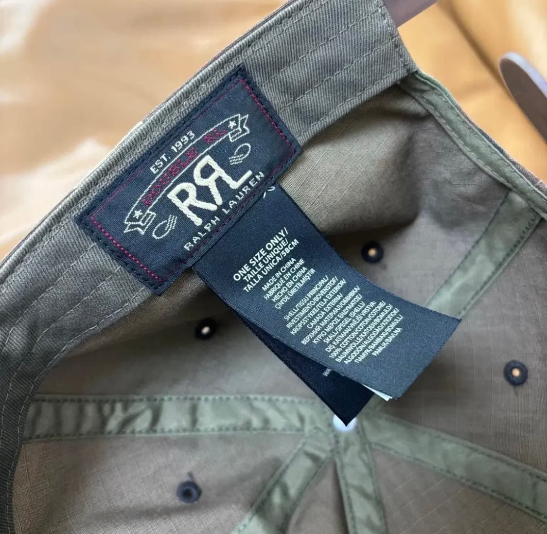 RRL 더블알엘 카모 6패널윙로고 카모 볼캡 상품이미지6