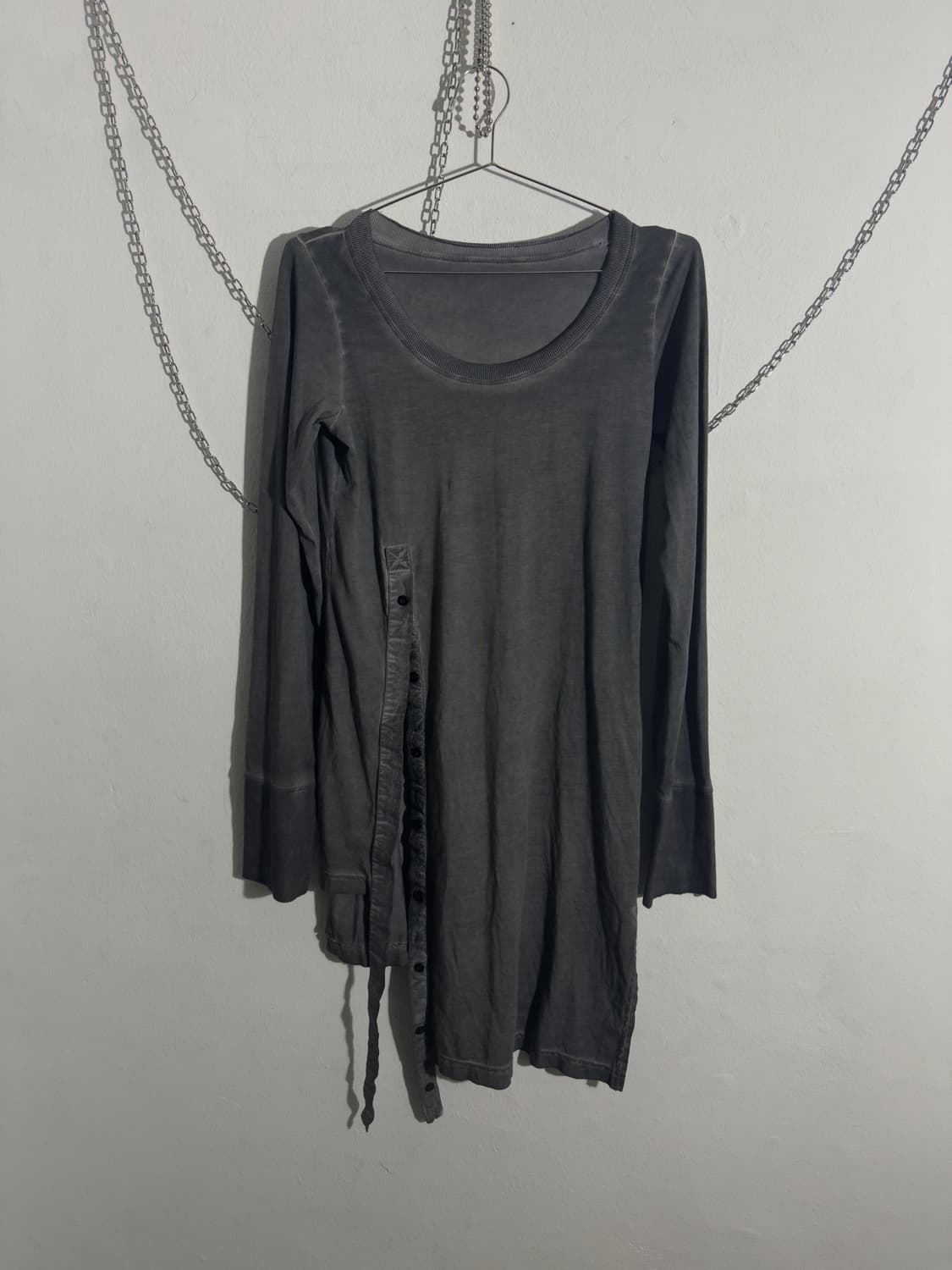 바바라 이 공기니 탄닌워시드 버튼스트링 롱슬리브 상품이미지1