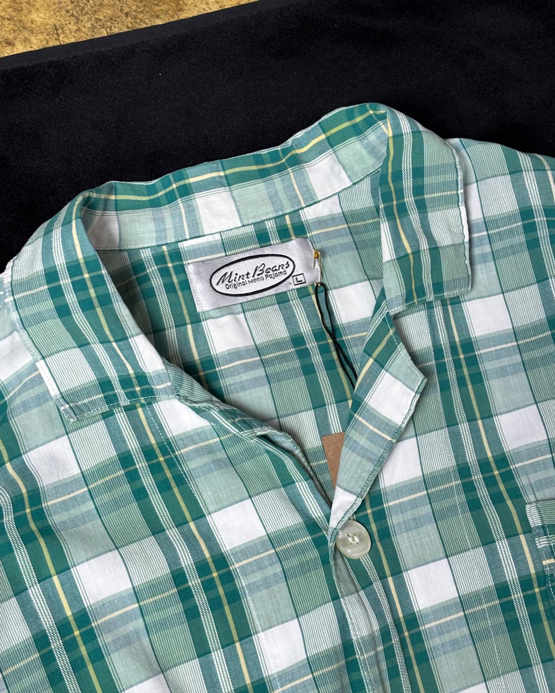 일본빈티지 MINT BEANS 체커 셔츠  상품이미지3