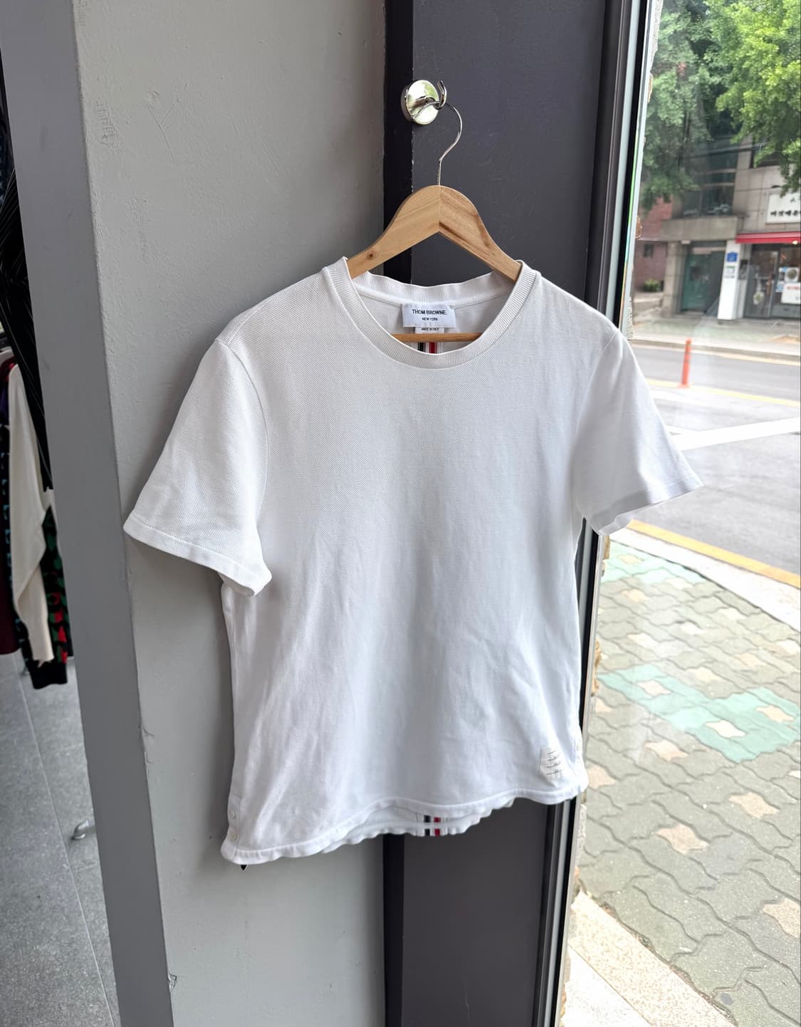 2/ 톰브라운 RWB 백삼선 코튼반팔 상품이미지4