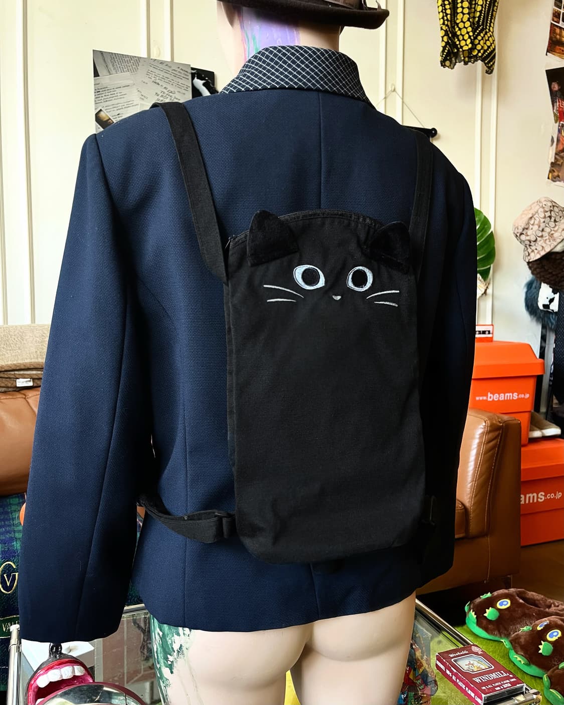 Japanese Vintage 3D Cats Adult Rucksack 상품이미지2