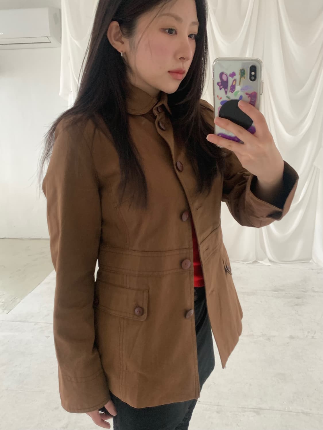 round collar cotton jacket 상품이미지2