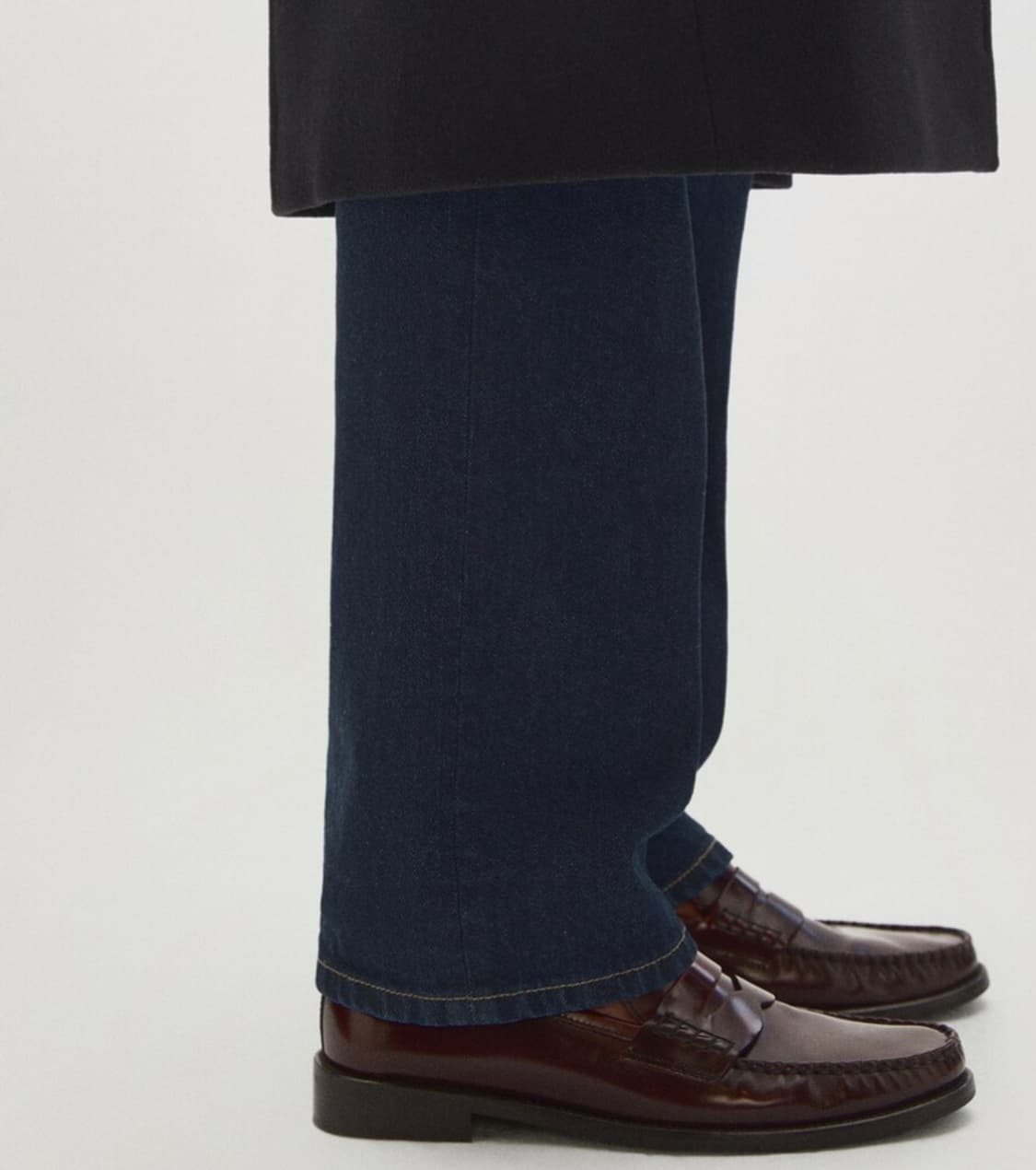 새상품 정품 망고 소가죽 페니 로퍼 버건디 38 상품이미지3