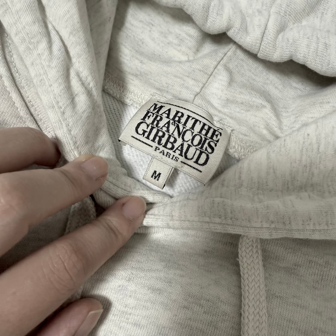 단종된 마리떼 24FW 후드티 오트밀 M  상품이미지3