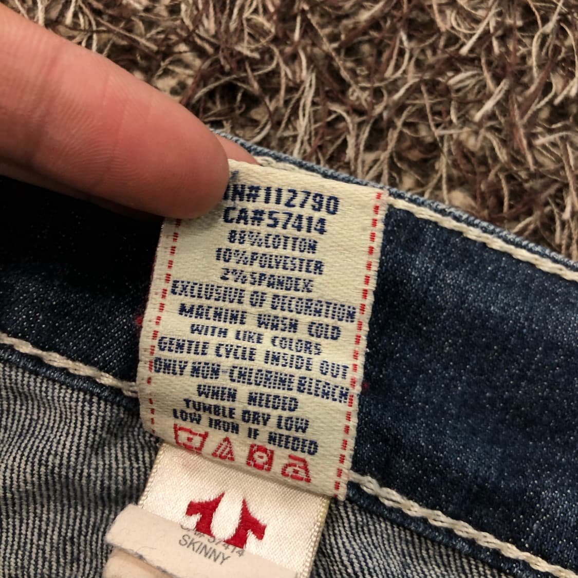 트루릴리전 스키니 워싱 데님 팬츠 상품이미지8