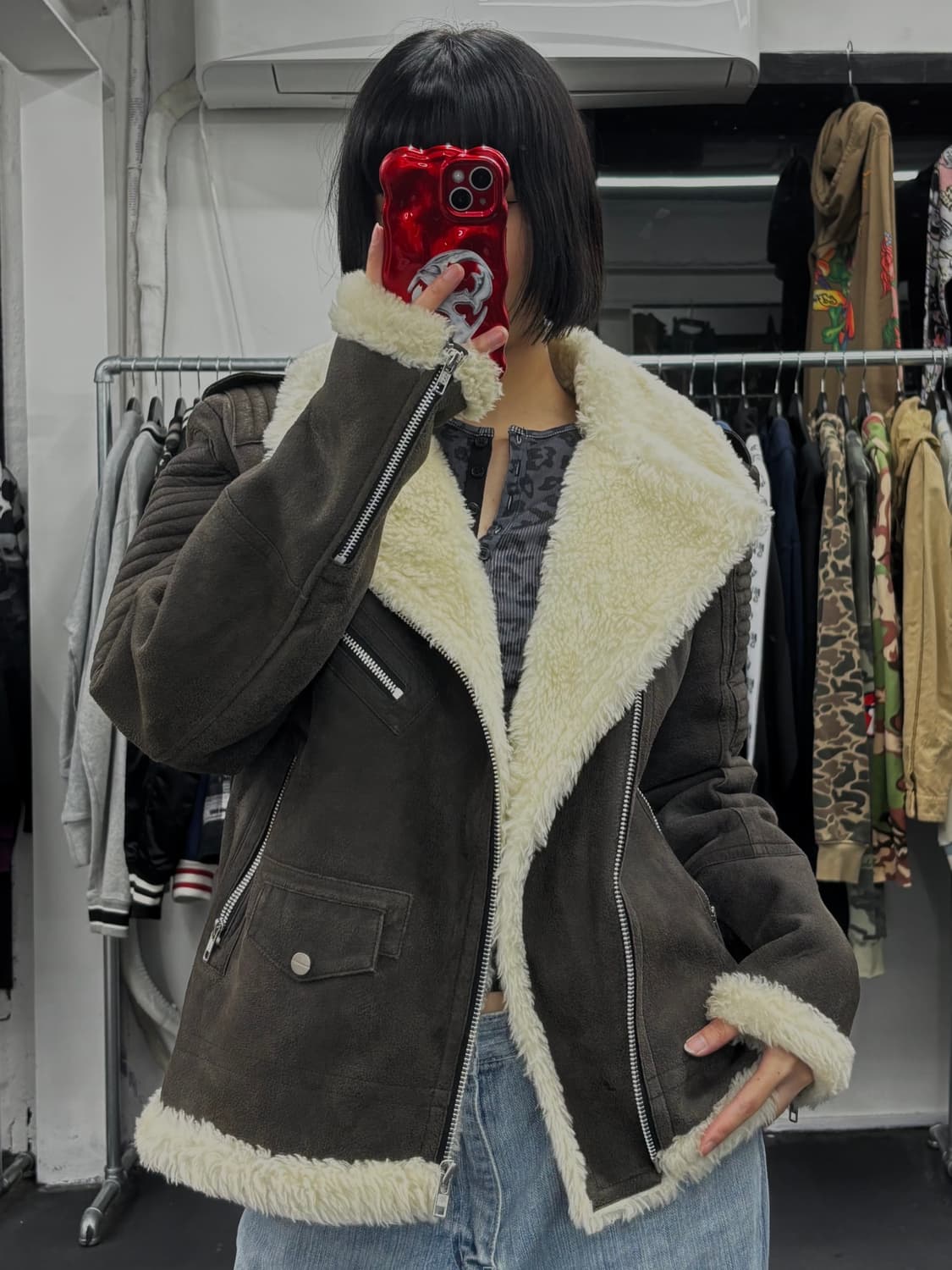 206 Homme 양가죽 무스탕 상품이미지4