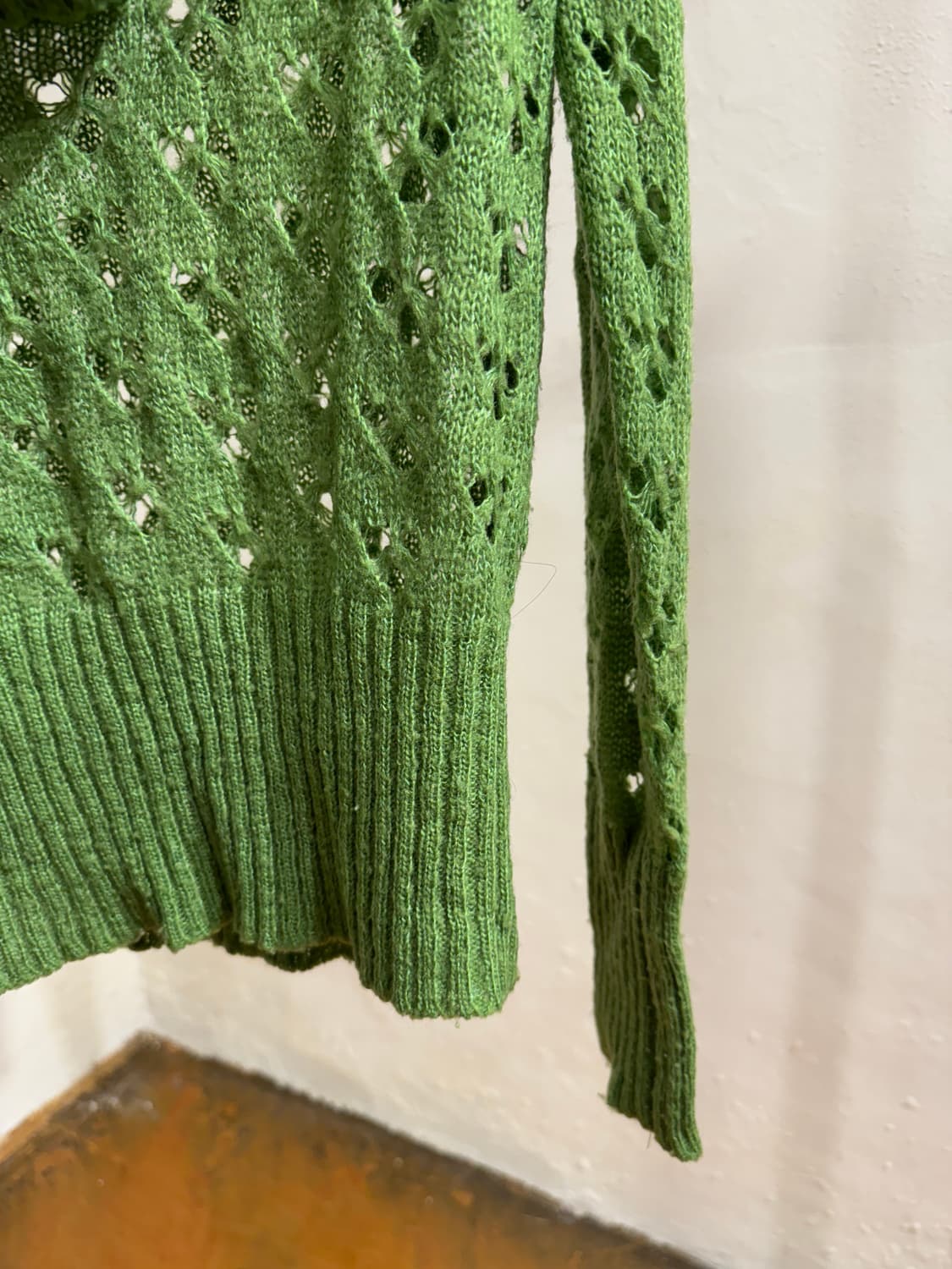 JP) Green lace knit 상품이미지3