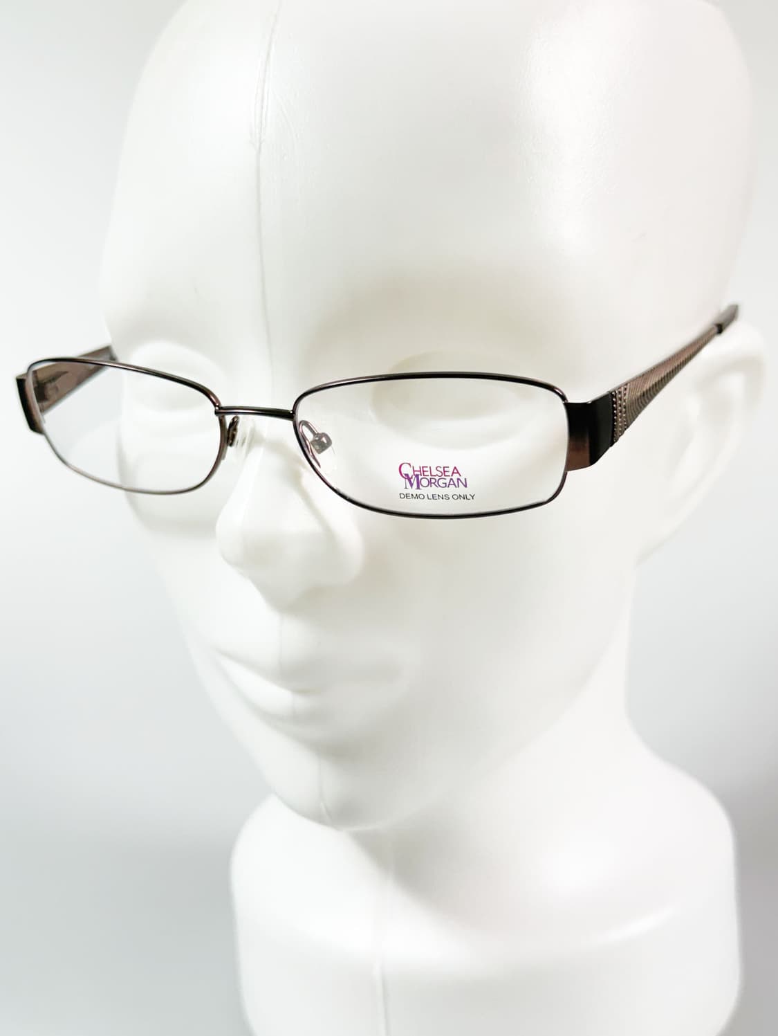 CHELSEA MORGAN 브라운 슬림 스퀘어 메탈 빈티지 안경 상품이미지7