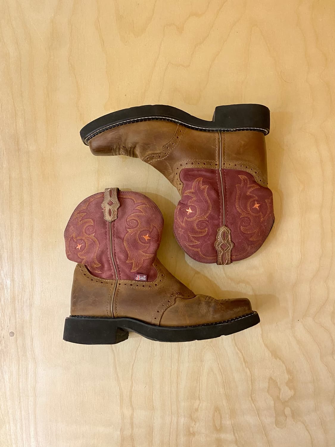 JUSTIN BOOTS square toe western boots 상품이미지1
