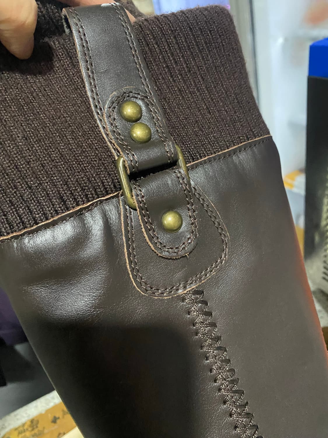 갈색 롱부츠 M 사이즈 상품이미지4