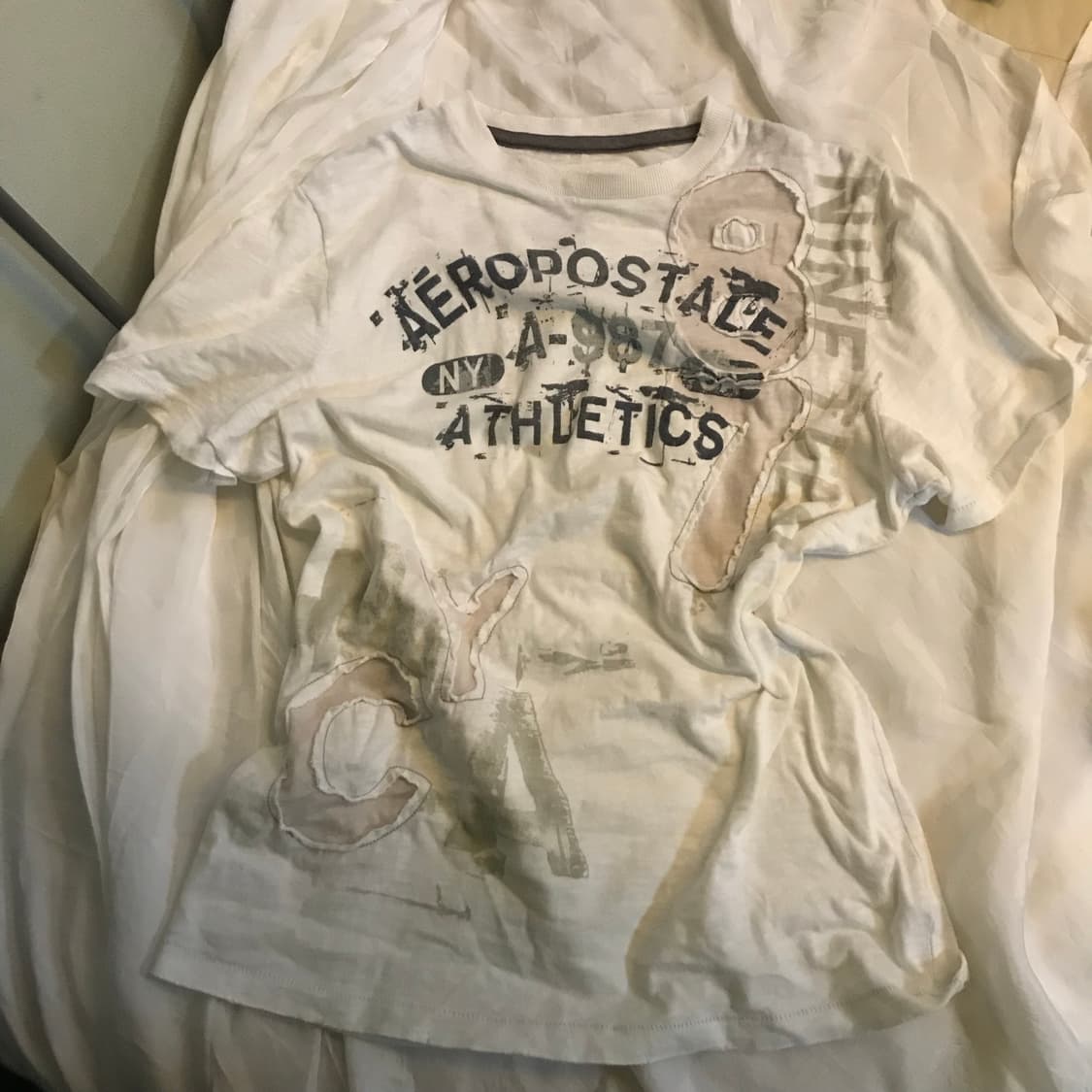 Aeropostale 에어로포스테일 빈티지 레터링 티 상품이미지2