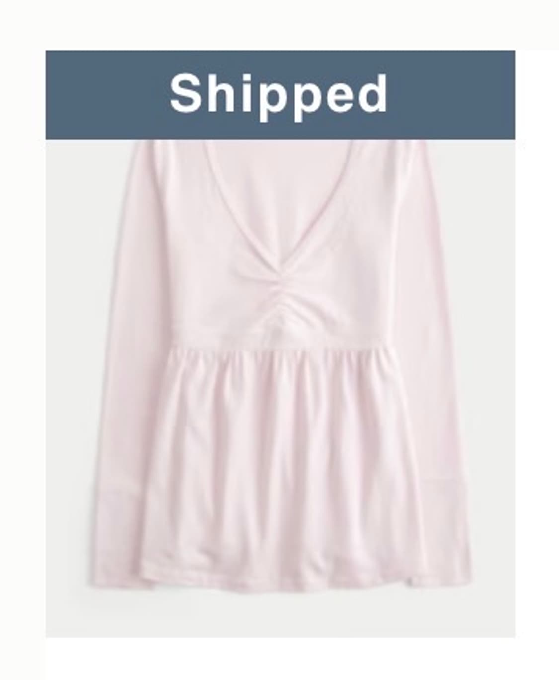 홀리스터 롱슬리비 베이비 돌 탑 핑크 티셔츠 빈티지 히메 갸루 상품이미지1