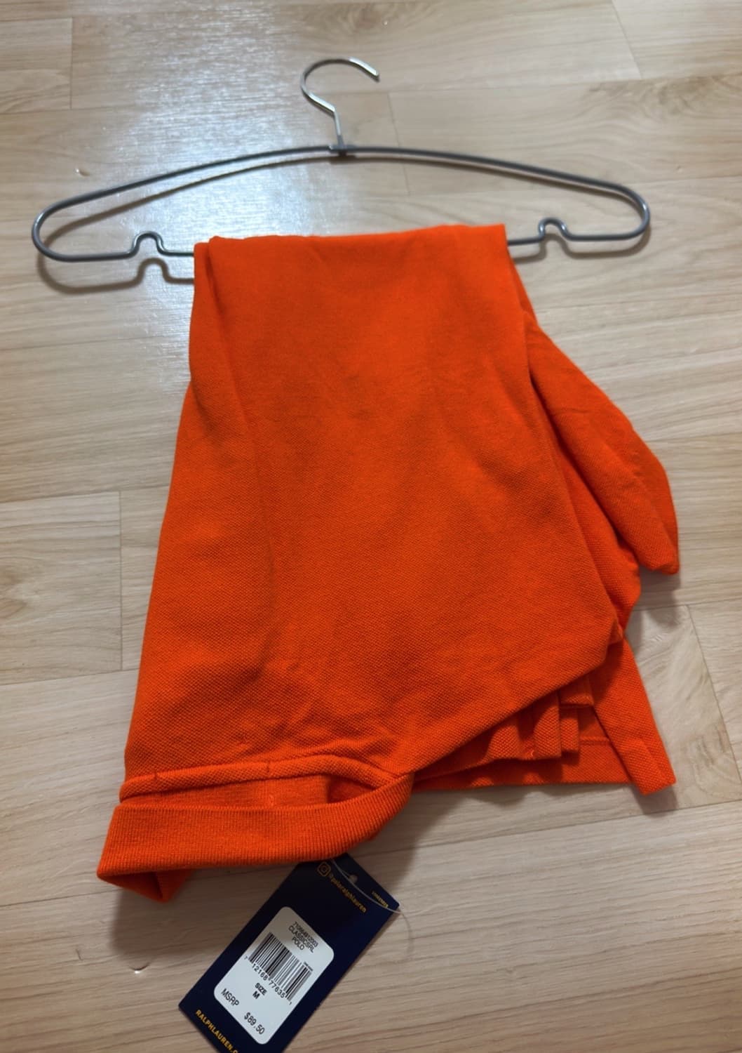 폴로 랄프로렌 슬림핏 카라티 M 오렌지  상품이미지5