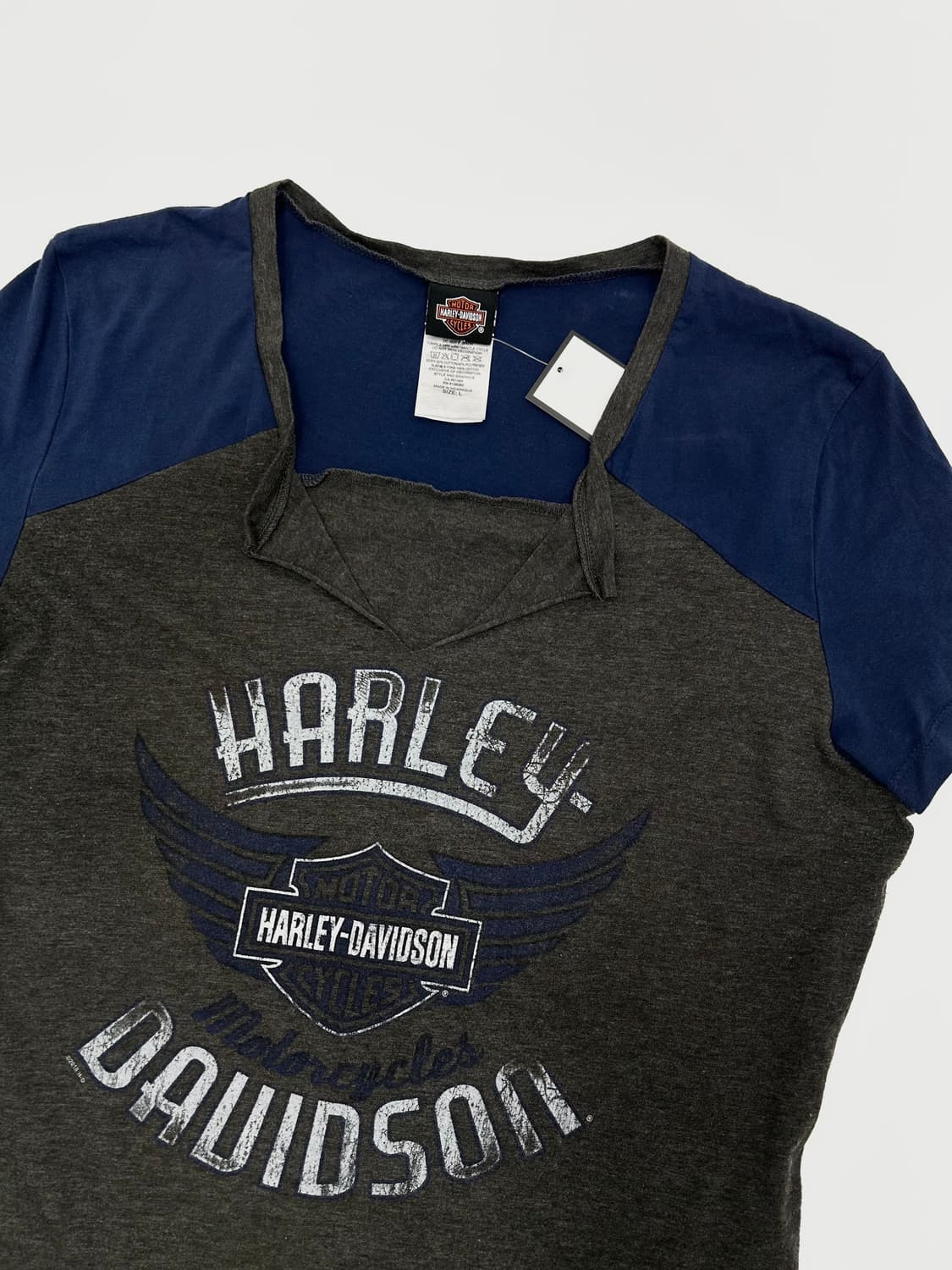 할리데이비슨 우먼 윙로고 반팔티 상품이미지2