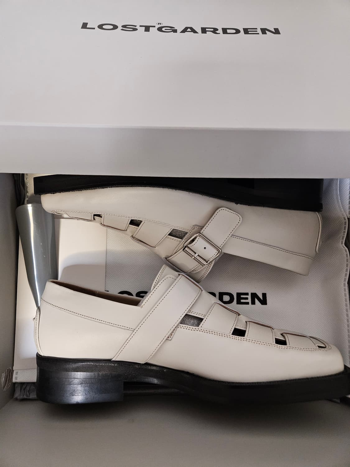 로스트가든 멤피스 샌들 화이트 상품이미지1