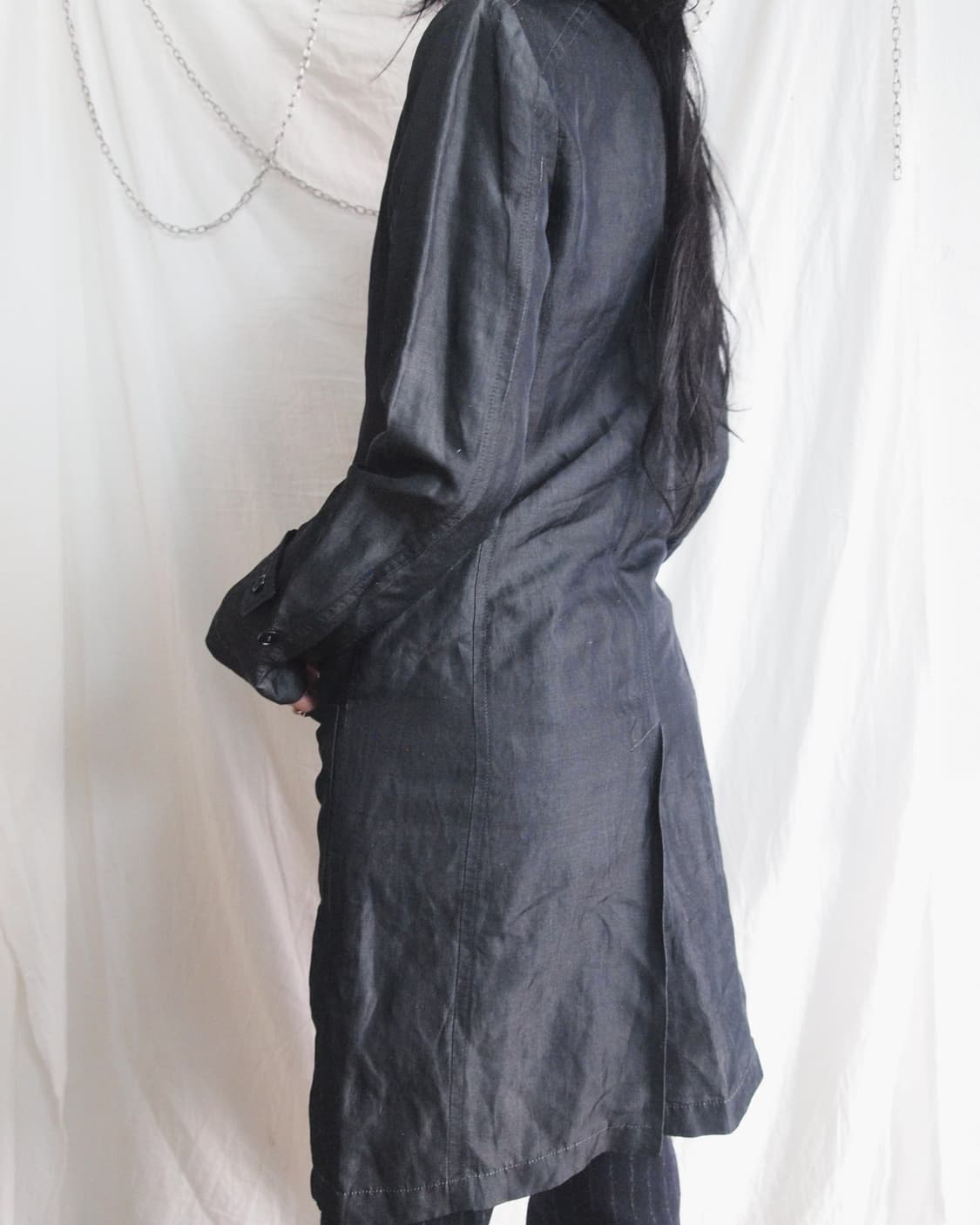 코스튬내셔널 아티저널 인디고워시 린넨 코트 상품이미지5