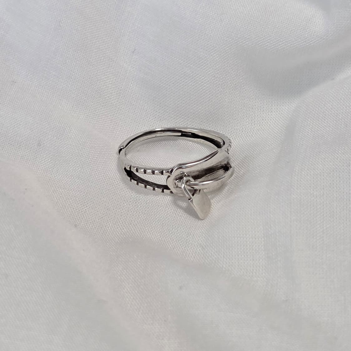 룸즈 925 실버 지퍼 반지 프리사이즈 상품이미지3