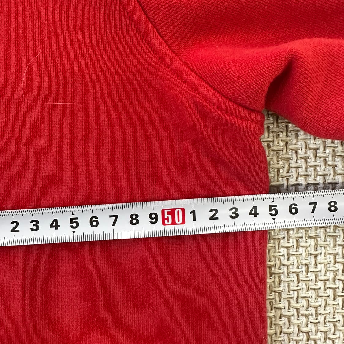 L 게스 엠보 로고 레드 후드티 0423D 상품이미지5