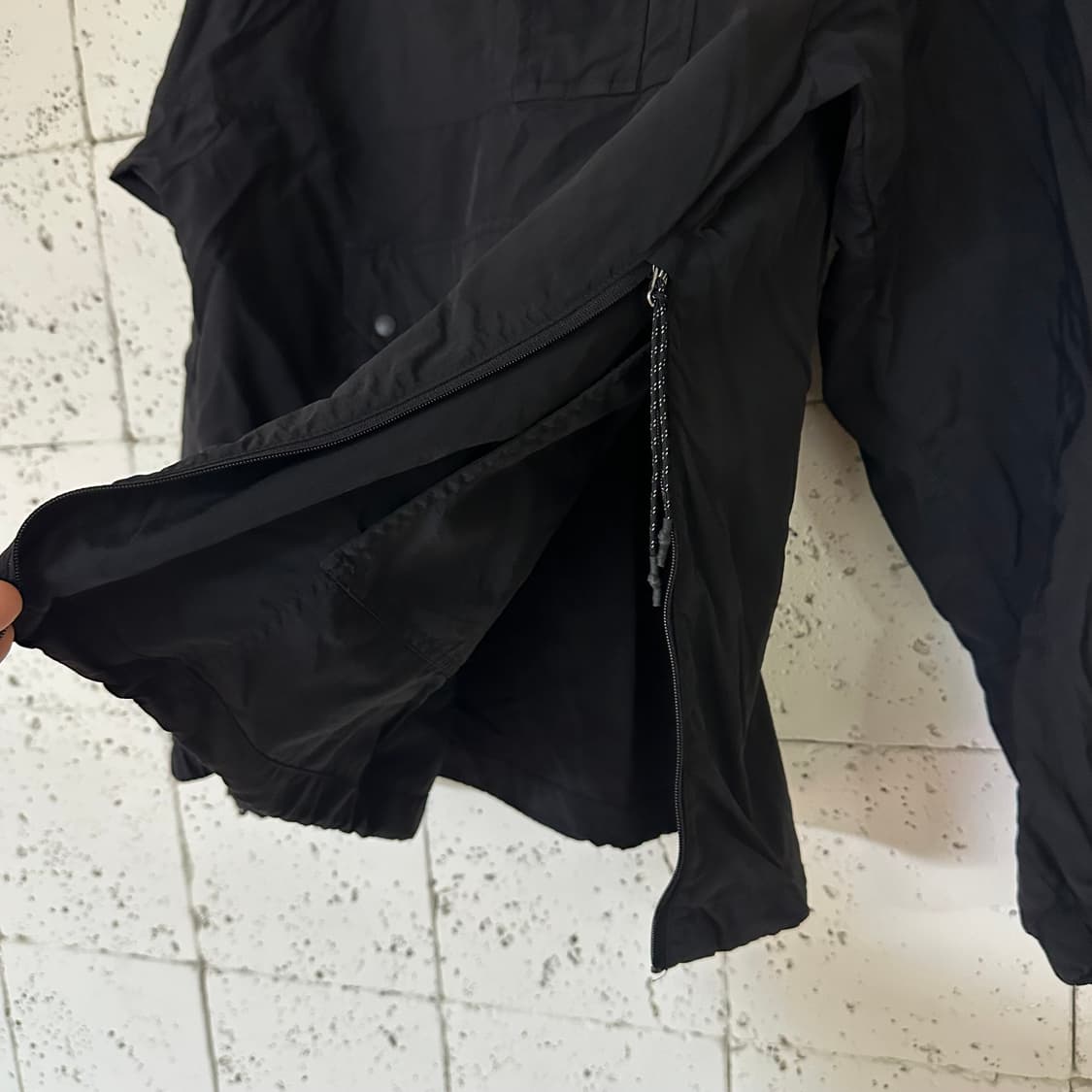 100 네파 아노락 바람막이 블랙 상품이미지4