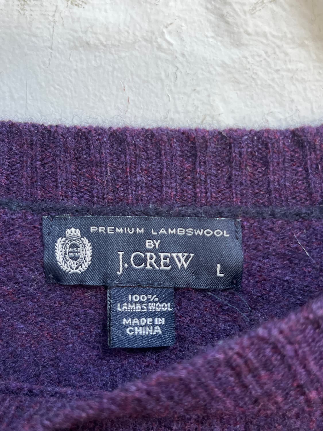 J.Crew 바이올렛 램스 울 니트 L 상품이미지2