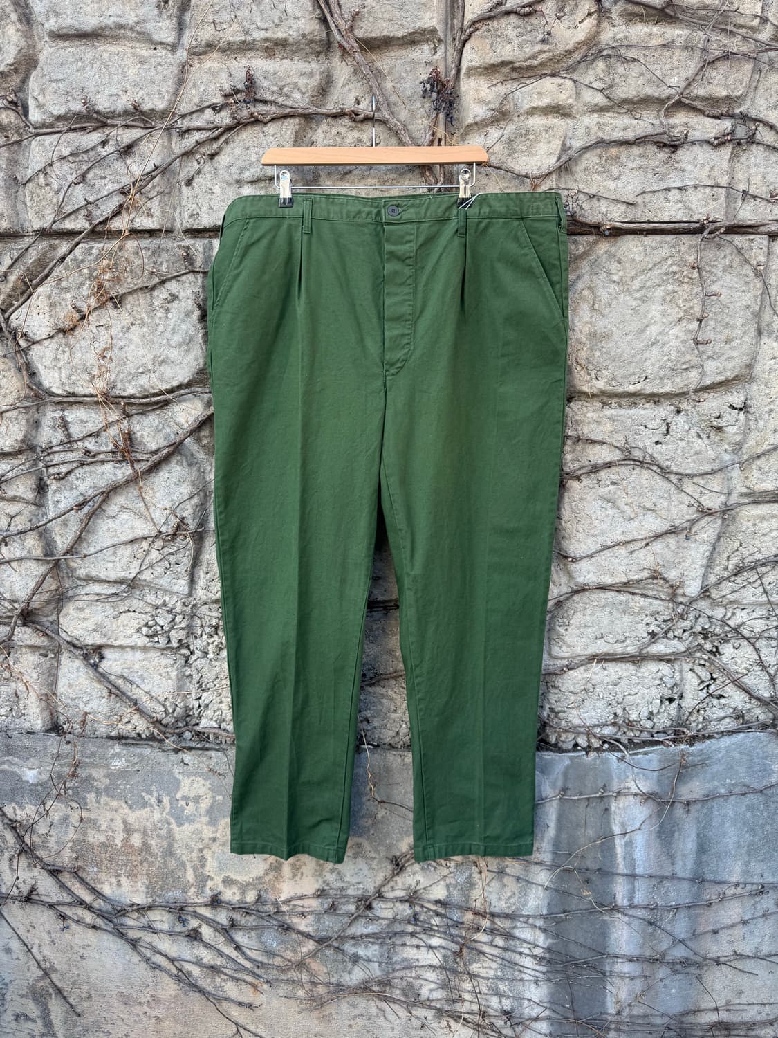 60~70s 스웨덴군 오리지널 퍼티그 팬츠 미군 빅사이즈 상품이미지1