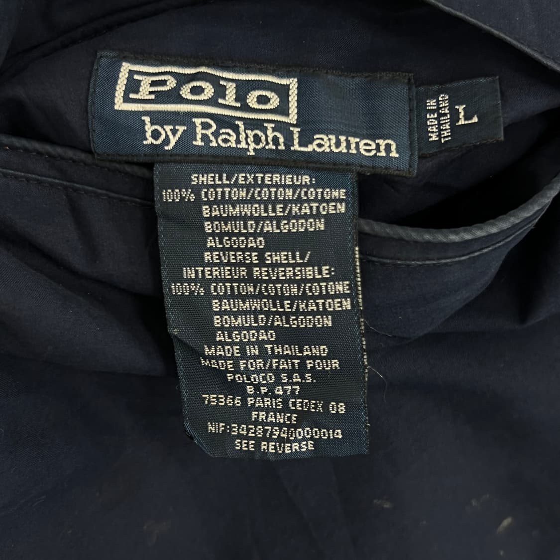 폴로 랄프로렌 리버시블 워터 리펠런트 자켓 L 상품이미지3