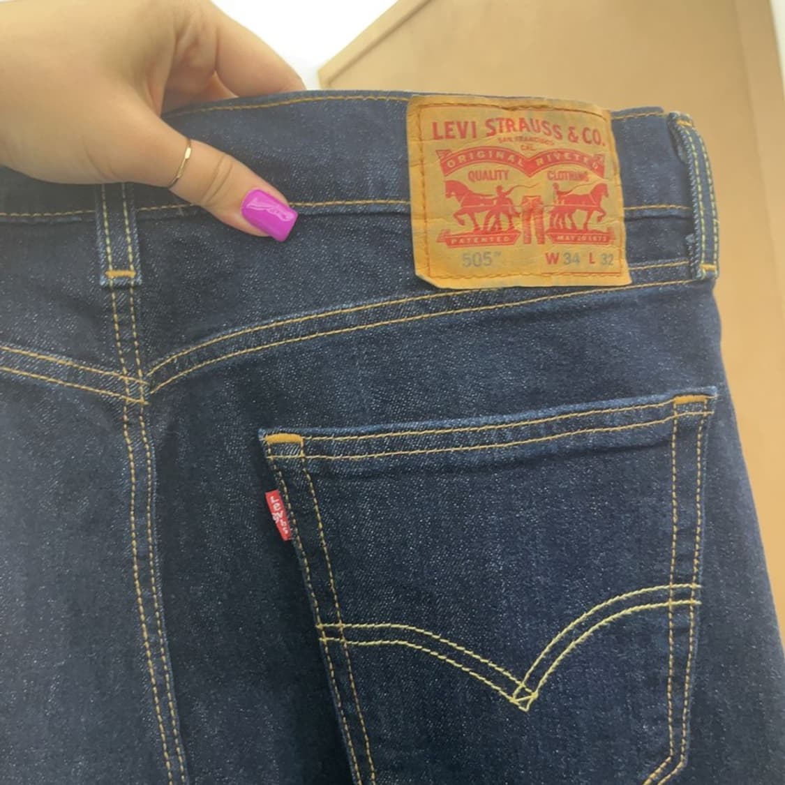 리바이스 505 빈티지 데님 청바지 34인치 C06549 상품이미지4