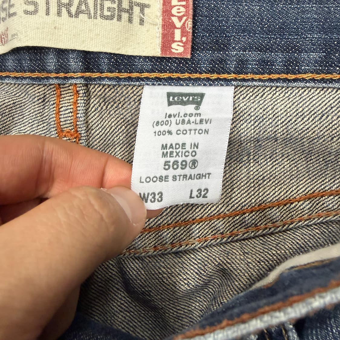 (33)00s리바이스 Levis 569 루즈핏 데님팬츠 상품이미지5