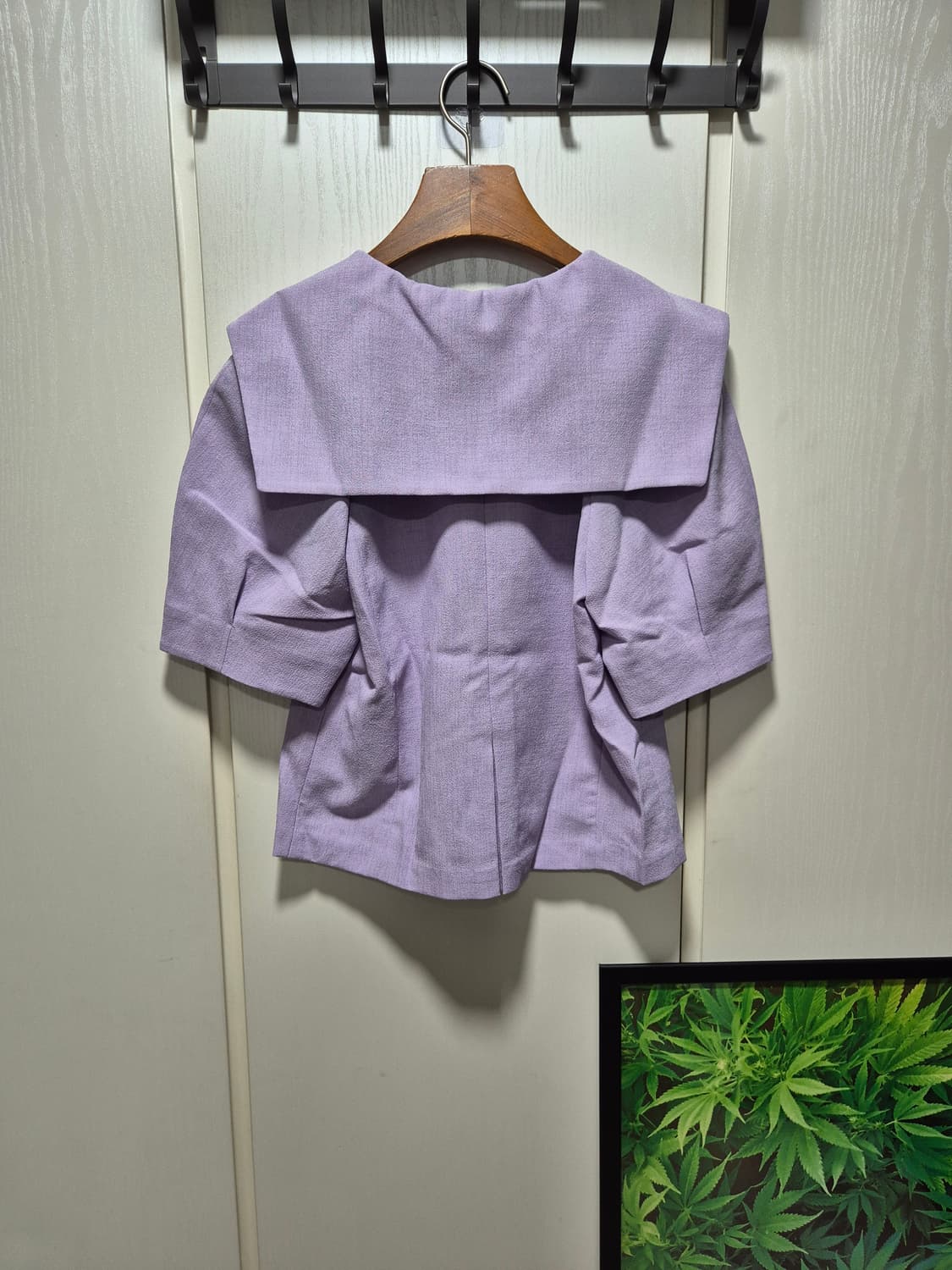 (세일)(새상품)코벳블랑 라벤더 반팔 블라우스 상품이미지10