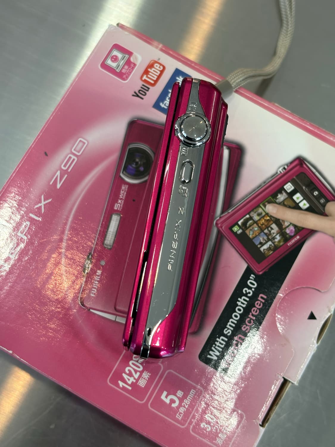 풀박)후지필름 파인픽스 z90 핑크 빈티지디카 상품이미지6