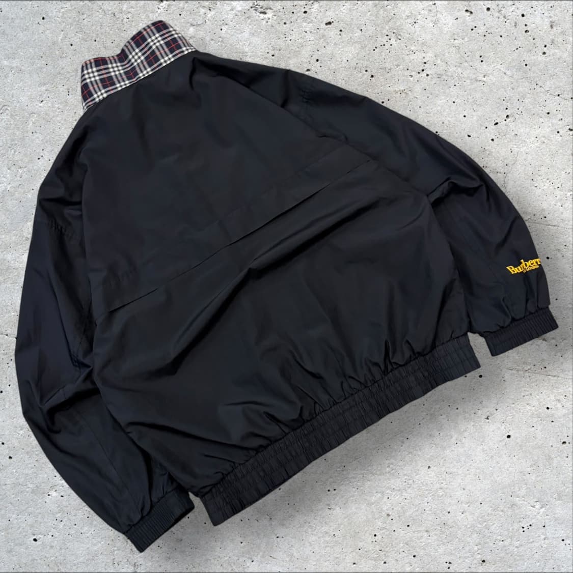 [100] 버버리 런던 블랙 체크 카라 바람막이 자켓 B719 상품이미지2